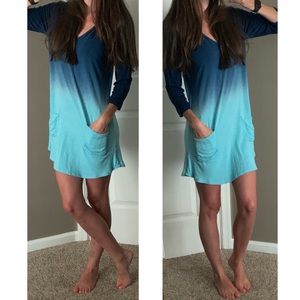 Blue Caribbean Beachwear • size -small •